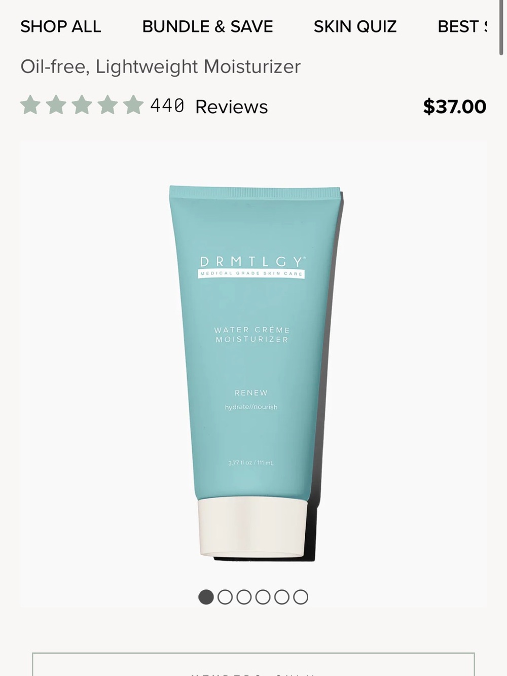 DRMTLGY Water Crème Moisturizer —